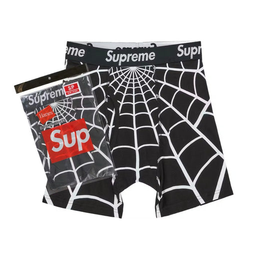 Supreme Hanes Spider-Man Boxer Briefs (1 Pcs) Black