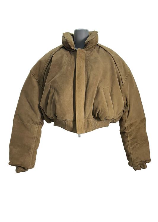 Juun.J Khaki Suede Ma1 Jacket