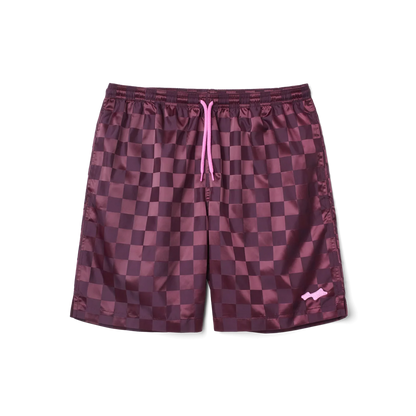 Skylrk Checker Short - Plum