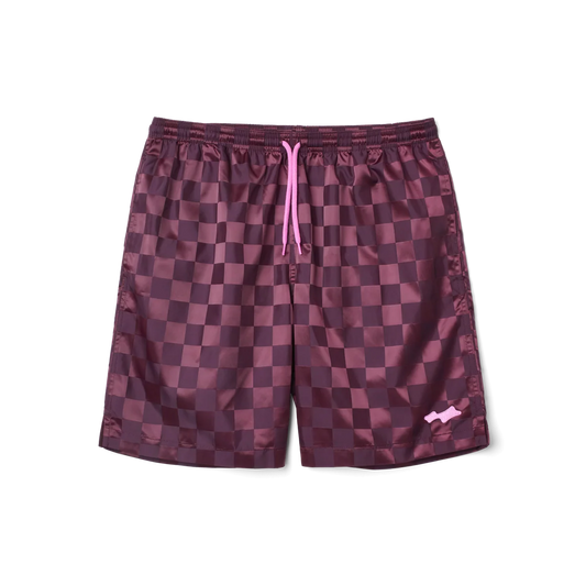 Skylrk Checker Short - Plum