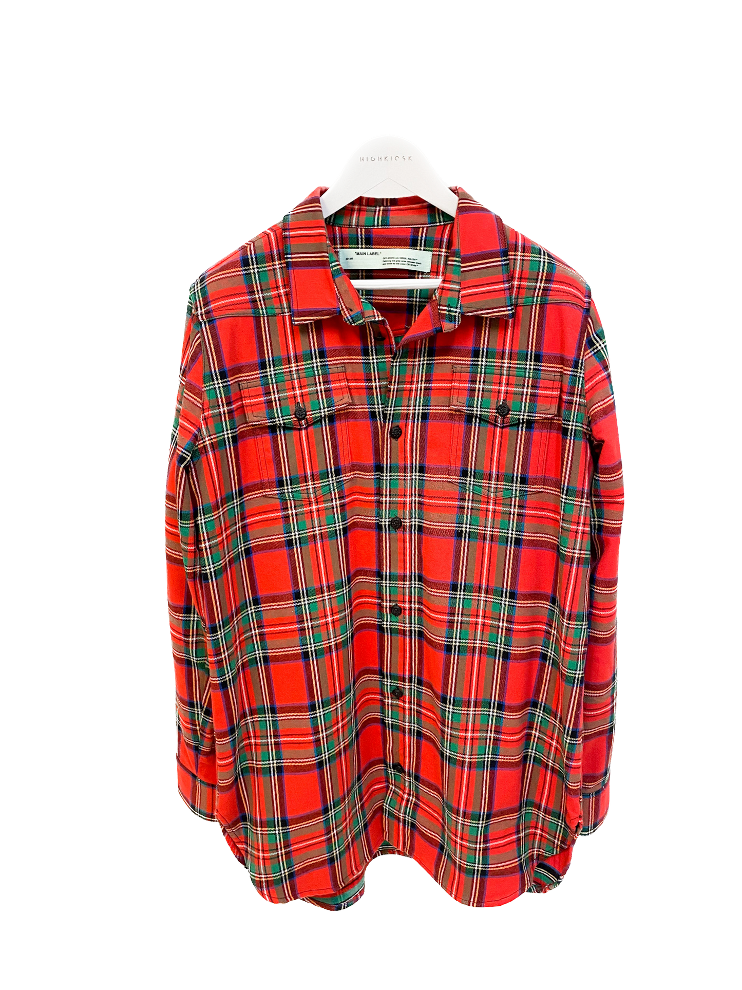 OFF-WHITE FLANNEL SHIRT - HIGHKIOSK