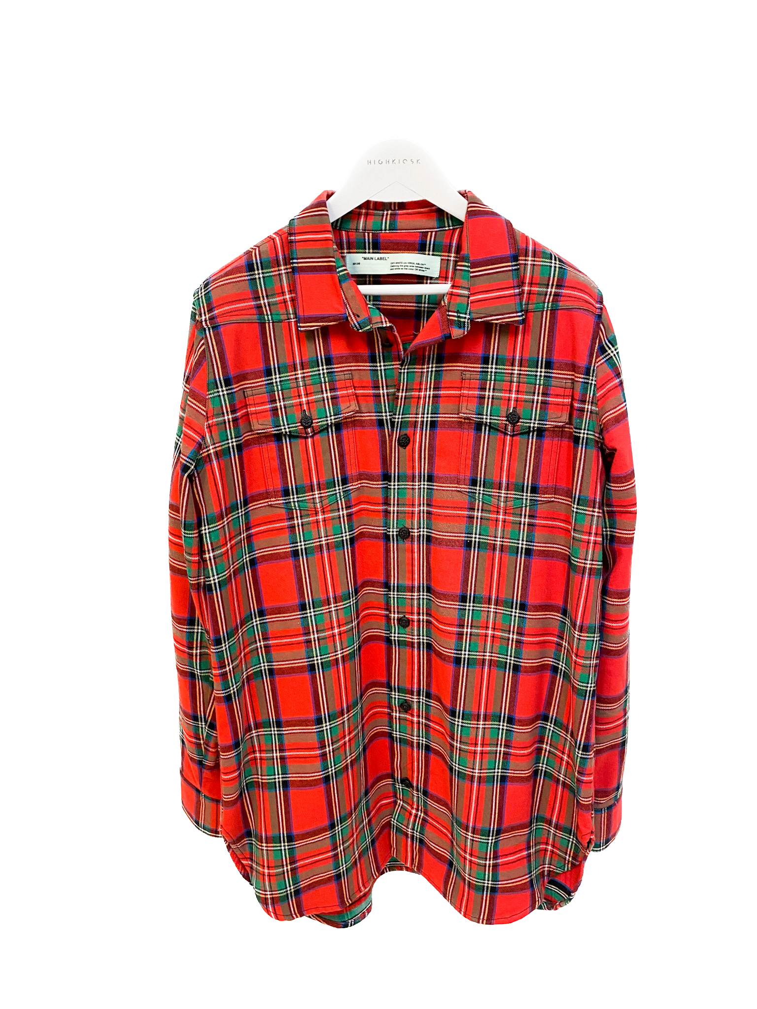 OFF-WHITE FLANNEL SHIRT - HIGHKIOSK