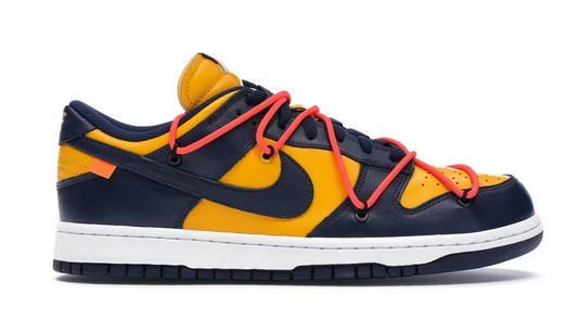 Nike Dunk Low Off-White University Gold Midnight Navy - HIGHKIOSK