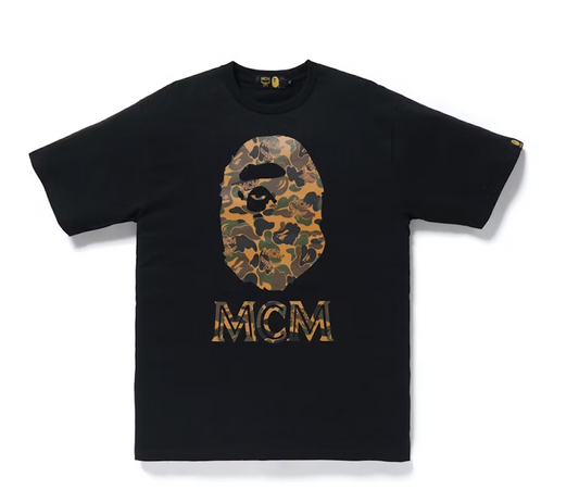 BAPE x MCM Camo Ape Head