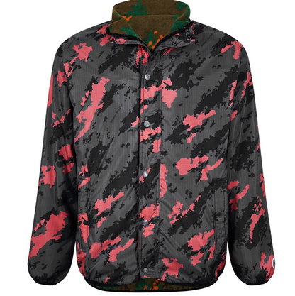 Billionaire Boys Club CAMO PRINT REVERSIBLE FLEECE JACKET