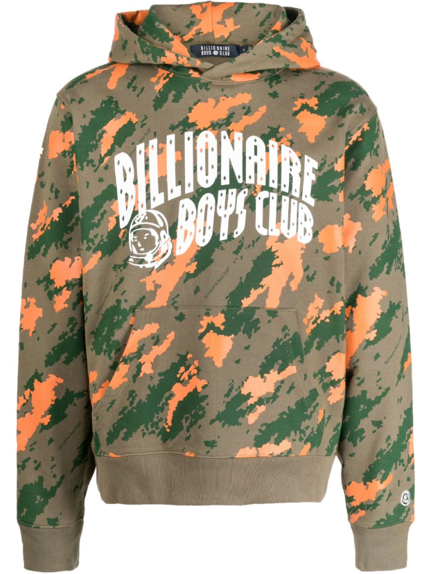 Billionaire Boys Club Camo Print Arch Logo Popover Hood