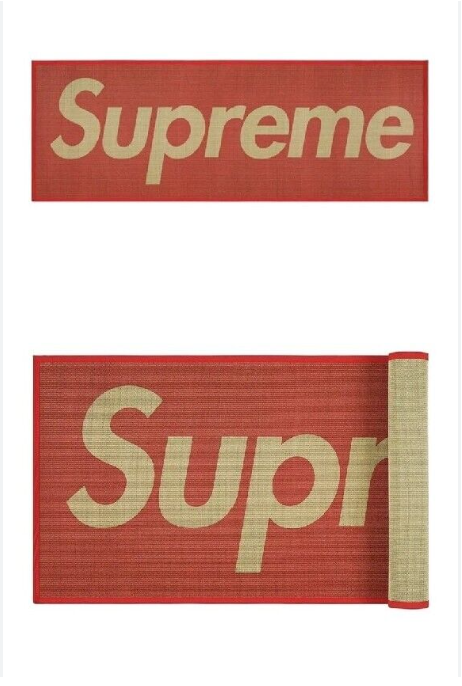 Supreme Woven Straw Mat Red