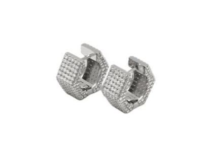 Darkai Bolt Pave Earrings