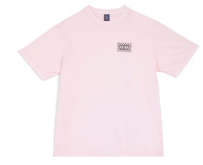 FLAN Checkerboard T-Shirt Pink