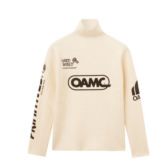 OAMC Moto Rollneck Knitted Ecru