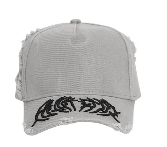 HELIOT EMIL Distorted Cap Grey