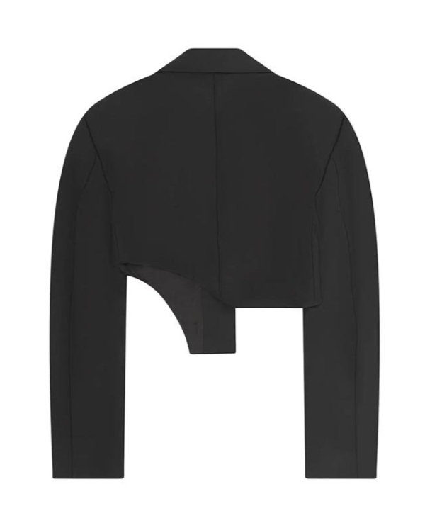 HELIOT EMIL Tailored Cropped Blazer Black