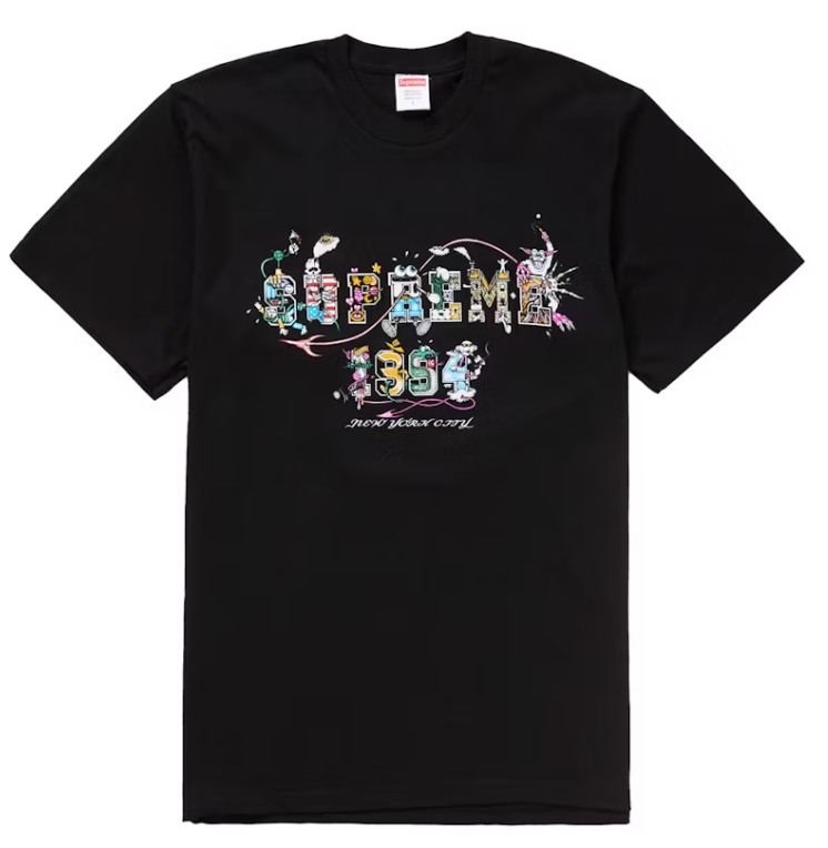 Supreme Varsity Tee Black