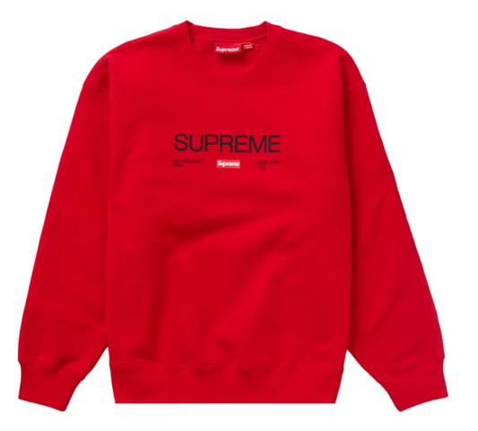 Supreme Established Crewneck Red