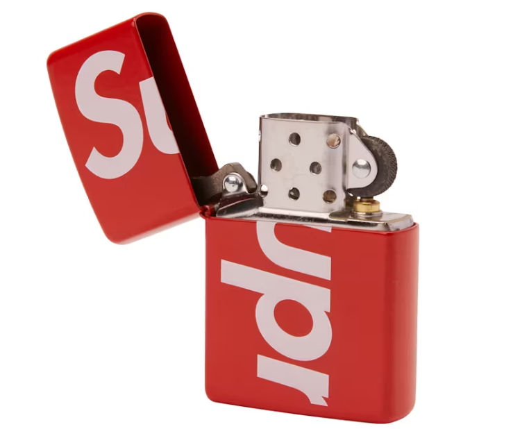 Supreme Logo Zippo Red