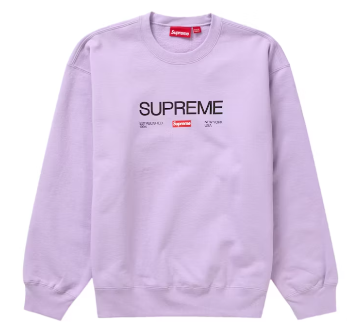 Supreme Established Crewneck Violet