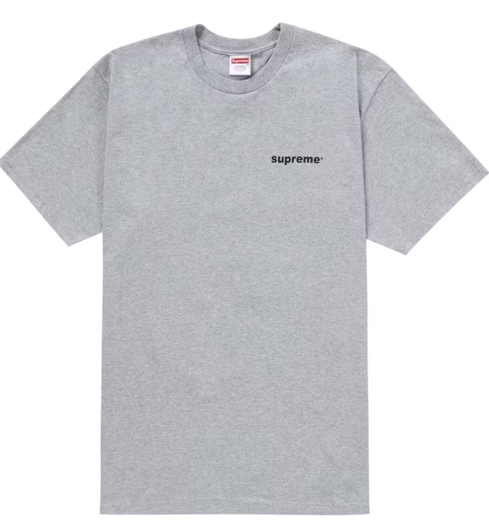 Supreme Fuck Money Tee Heather Grey