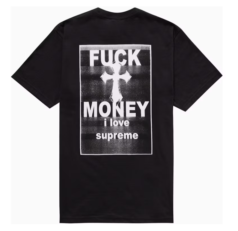 Supreme Fuck Money Tee Black