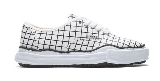 Maison Mihara Yasuhiro Baker OG Sole Canvas Check Sneaker White