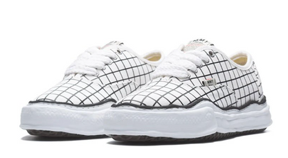 Maison Mihara Yasuhiro Baker OG Sole Canvas Check Sneaker White