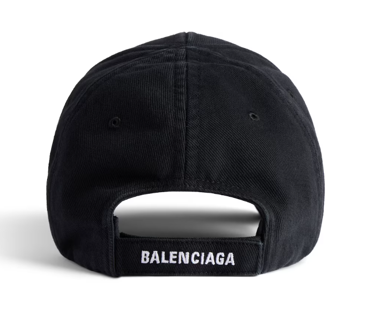 Black balenciaga cap cheap