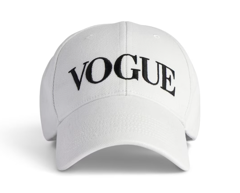 Balenciaga Vogue Cap in White