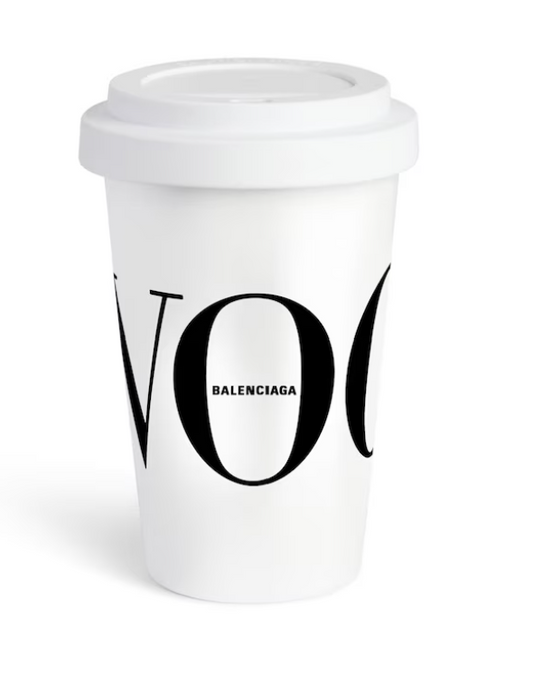 Balenciaga  Vogue Coffee Cup in White