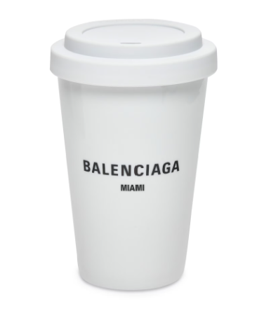 Balenciaga Miami Coffee Cup in White