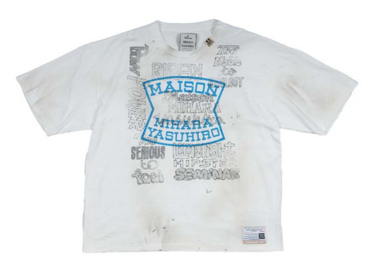 Maison Mihara Yasuhiro Distressed T-Shirt White