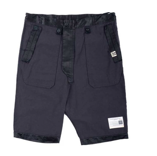 Maison Mihara Yasuhiro Logo Patch Bermuda Shorts Black