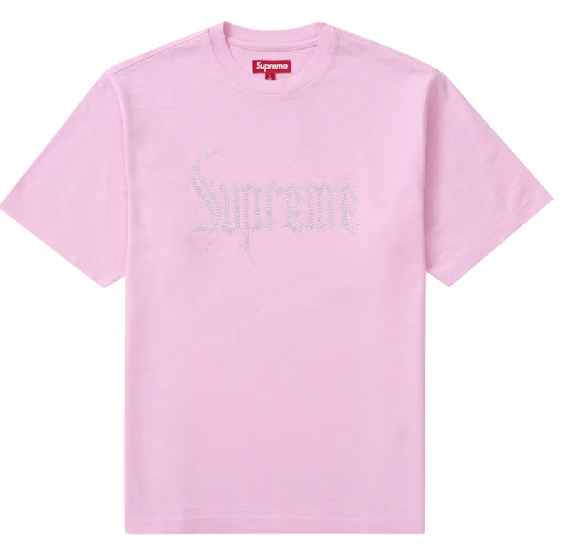 Supreme Rhinestone S/S Top Pink