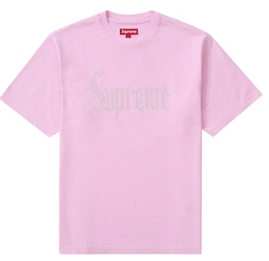 Supreme Rhinestone S/S Top Pink