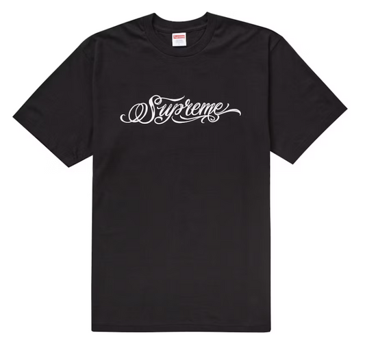 Supreme Script Tee Black