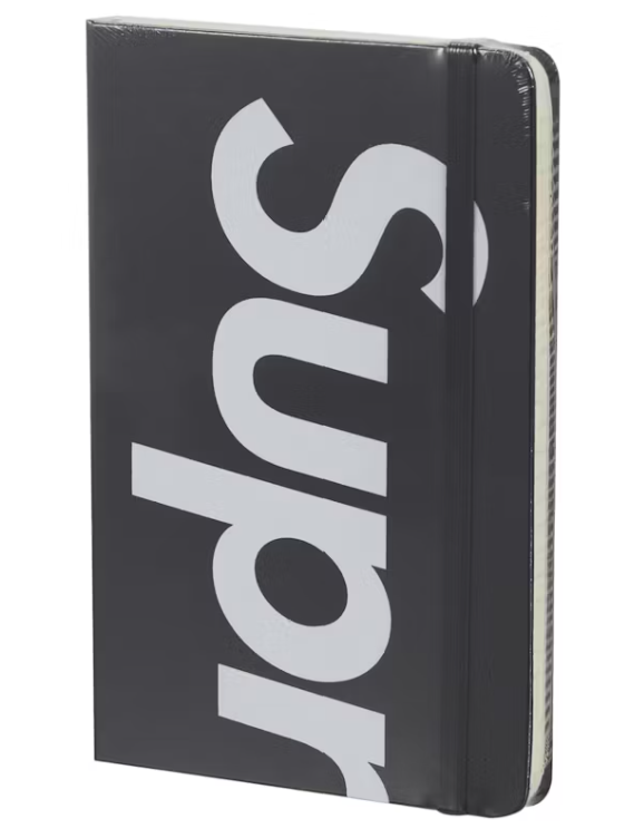 Supreme Moleskin Notebook Large Black