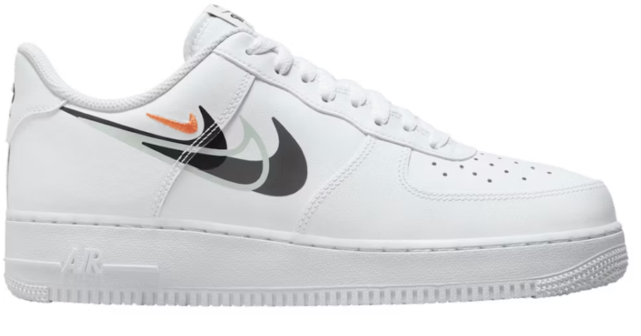 Nike Air Force 1 Low '07 Multi Swoosh White Black