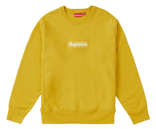 Supreme Box Logo Crewneck Mustard