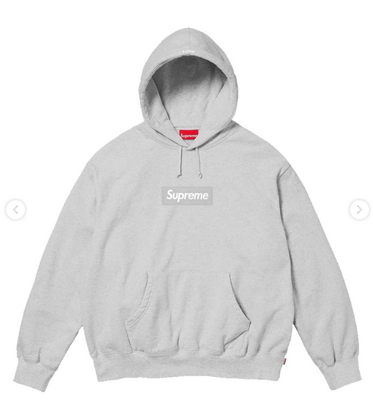 Supreme Box Logo Hoodie Grey FW24