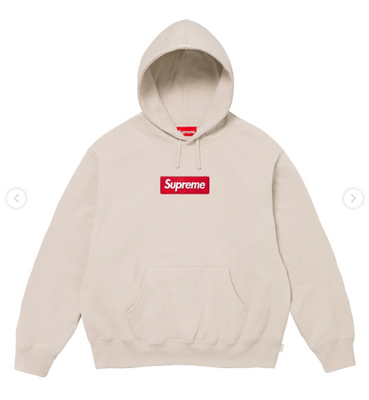 Supreme Box Logo Hoodie Light Brown FW24