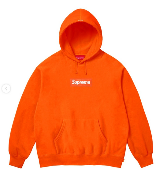 Supreme Box Logo Hoodie Orange FW24