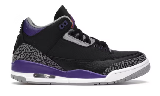 Air Jordan 3 Black Court Purple