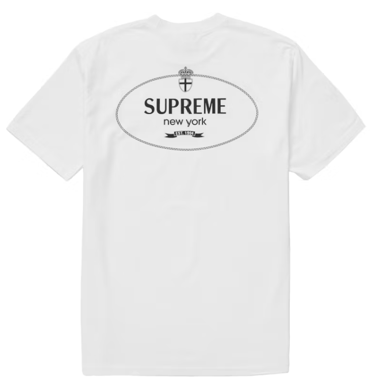 Supreme Crest Tee White