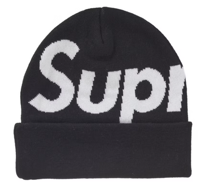 Supreme Big Logo Beanie Black