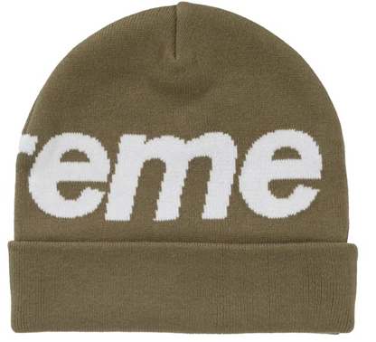 Supreme Big Logo Beanie Olive