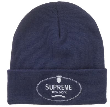 Supreme Crest Beanie Navy