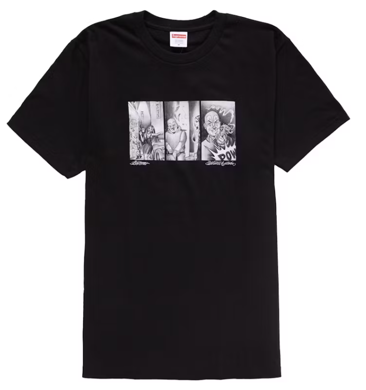 Supreme Mister Cartoon Pow Tee Black