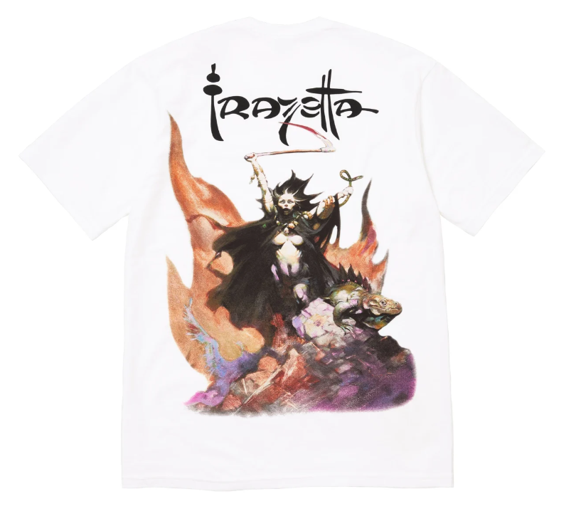 Supreme x Frank Frazetta Woman With Scythe Tee White