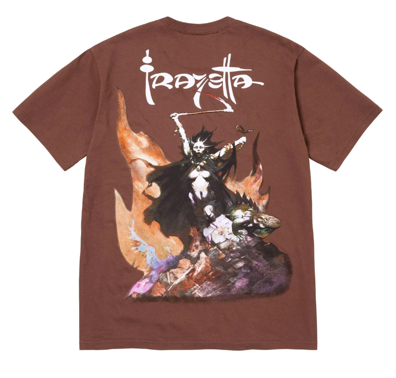 Supreme x Frank Frazetta Woman With Scythe Tee Brown