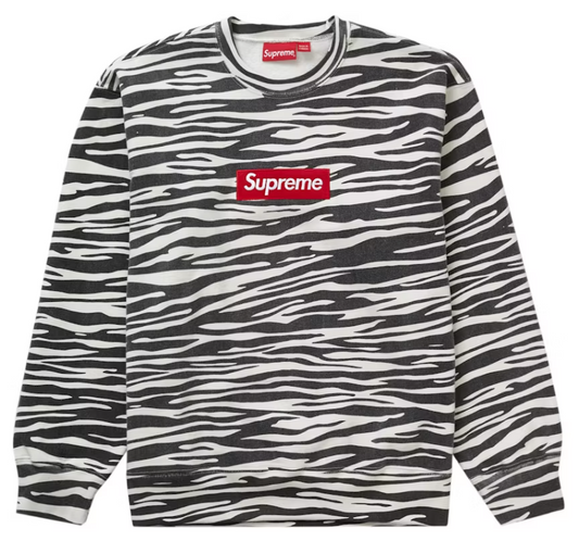 Supreme Box Logo Crewneck Zebra