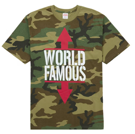 Supreme World Famous Tee Camo