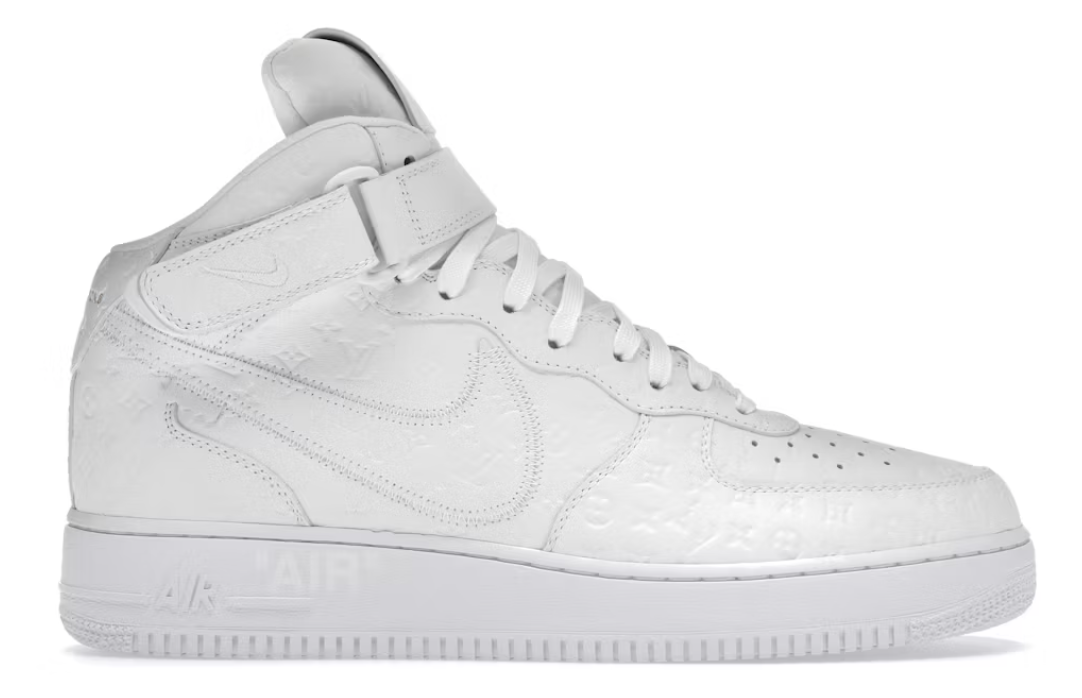 Louis Vuitton Nike Air Force 1 Mid By Virgil Abloh White